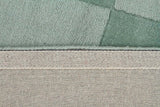 Wool Hand Loomed Rug - Box Seafoam