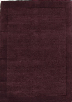 Cut and Loop Pile Rug Purple