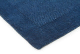 Cut and Loop Pile Rug Blue