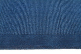 Cut and Loop Pile Rug Blue