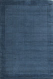 Cut and Loop Pile Rug Blue