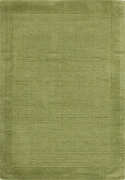 Cut and Loop Pile Rug Green