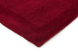 Cut and Loop Pile Rug Red