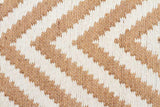 Modern Flatweave Chevron Design Beige Rug