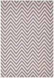 Modern Flatweave Chevron Design Grey Rug