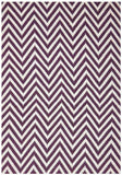 Modern Flatweave Chevron Design Purple Rug