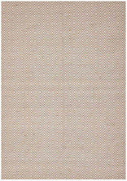 Modern Flatweave Diamond Design Beige Rug