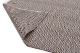 Modern Flatweave Diamond Design Chocolate Rug