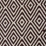 Modern Flatweave Diamond Design Chocolate Rug