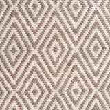 Modern Flatweave Diamond Design Grey Rug