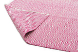 Modern Flatweave Diamond Design Pink Rug