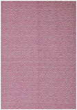 Modern Flatweave Diamond Design Pink Rug