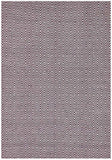 Modern Flatweave Diamond Design Purple Rug