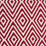 Modern Flatweave Diamond Design Red Rug