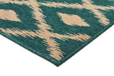 Avoca Trible Turquoise Outdoor Rug