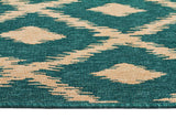 Avoca Trible Turquoise Outdoor Rug