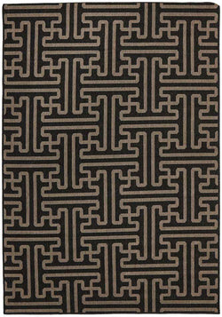 Seville Geo Charcoal Oudoor Rug