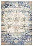 Venice Stunning Designer Rug Ivory Blue