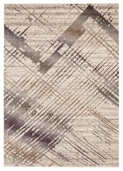 Riverside Jagged Aubergine Rug