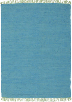 Mina Stunning Cotton Rug Blue