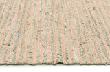 Bondi Leather and Jute Rug Nude Pink