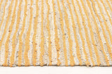 Bondi Leather and Jute Rug Yellow