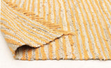 Bondi Leather and Jute Rug Yellow