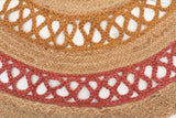 Hula Stunning Jute Rug Pink