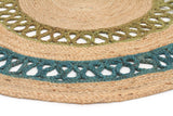 Hula Stunning Jute Rug Turquoise