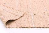 Saville Jute and Leather Rug Nude Pink