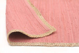 Reno Cotton and Jute Rug Pink