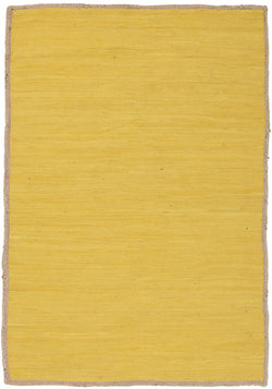 Reno Cotton and Jute Rug Yellow