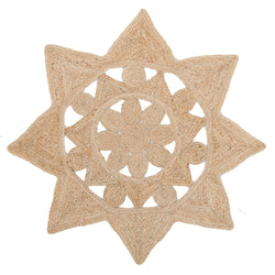 Round Jute Natural Stellar Rug