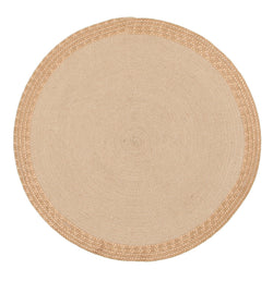 Milano Metallic Copper and Natural Jute Rug