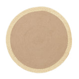 Milano Metallic Gold and Natural Jute Rug