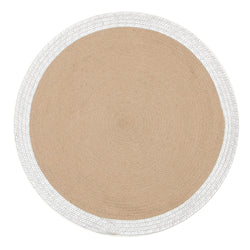 Milano Metallic Silver and Natural Jute Rug