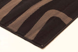 Sand Dune Pattern Rug Black Charcoal