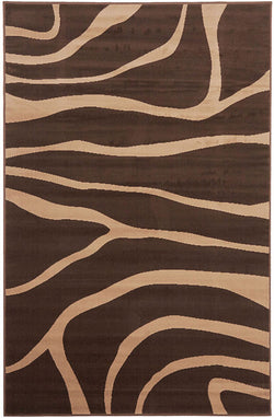 Modern Sand Dune Pattern Rug Brown Beige