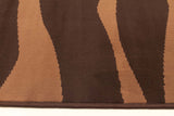 Modern Sand Dune Pattern Rug Brown Beige