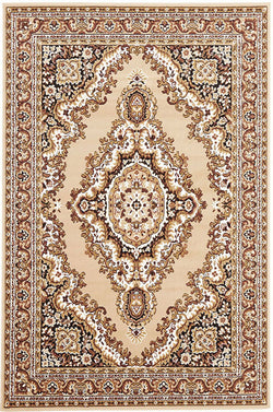 Traditional Medallion Rug Beige