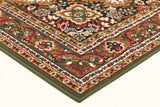 Traditional Medallion Rug Green