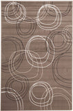 Modern Swirls Rug Grey