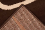 Curves Rug Brown Beige Cream