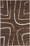 Curves Rug Brown Beige Cream