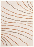 New Stripe Rug Cream Beige Brown