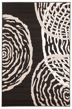 Modern Ripples Rug - Black