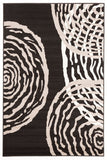 Modern Ripples Rug - Black