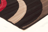 Retro Waves Rug Black