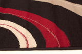 Retro Waves Rug Black