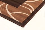 Modern Border Rug Brown